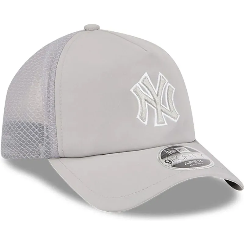 graue-trucker-kappe-mit-grauem-logo-9forty-apex-batting-practice-der-new-york-yankees-mlb-von-new-era