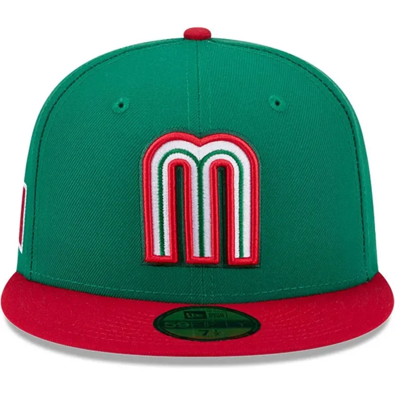 gron-fitted-59fifty-flad-kasket-mexico-2026-world-baseball-classic-fra-new-era