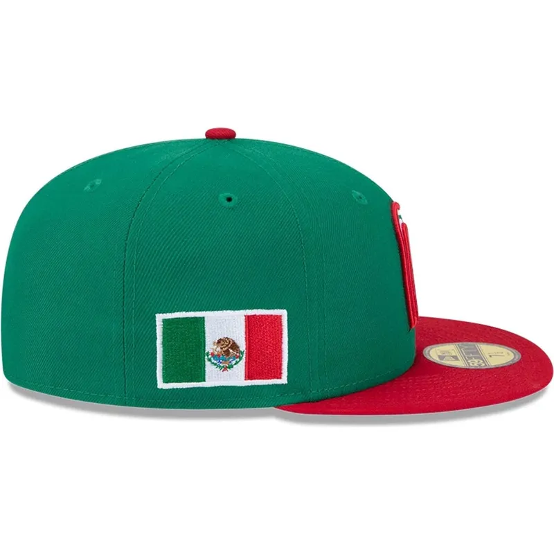 casquette-plate-verte-ajustee-59fifty-mexico-2026-world-baseball-classic-new-era
