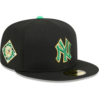 New Era Плоска Козирка 59FIFTY Ден на Свети Патрик New York Yankees MLB Черна Прилепнала Шапка