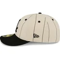 beige-justerbar-flad-kasket-59fifty-retro-crown-linen-fra-chicago-white-sox-mlb-fra-new-era