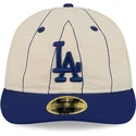 shapka-izvita-bezhov-reguliruema-59fifty-retro-crown-linen-na-los-angeles-dodgers-mlb-ot-new-era