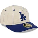 shapka-izvita-bezhov-reguliruema-59fifty-retro-crown-linen-na-los-angeles-dodgers-mlb-ot-new-era