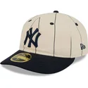 buet-beige-fitted-kasket-59fifty-retro-crown-linen-fra-new-york-yankees-mlb-fra-new-era