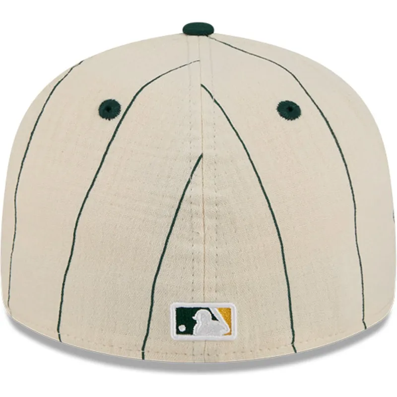 shapka-izvita-bezhov-reguliruema-59fifty-retro-crown-linen-na-oakland-athletics-mlb-ot-new-era