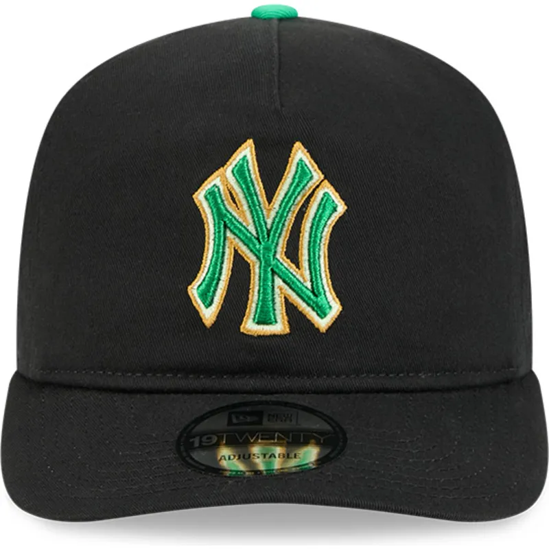 shapka-izvita-cherna-snapbek-19twenty-saint-patrick-s-day-na-new-york-yankees-mlb-ot-new-era