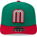casquette-courbee-verte-et-rouge-snapback-9seventy-stretch-snap-mexico-2026-world-baseball-classic-new-era