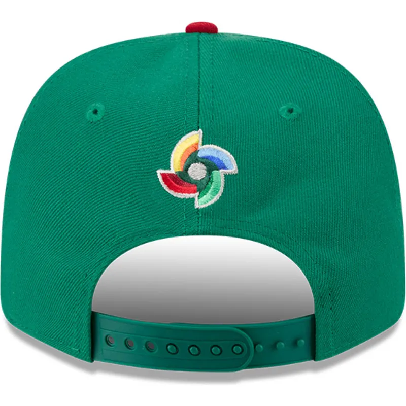 shapka-izvita-zelena-snapbek-9seventy-stretch-snap-mexico-2026-world-baseball-classic-na-world-baseball-classic-ot-new-era