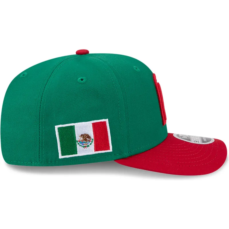 shapka-izvita-zelena-snapbek-9seventy-stretch-snap-mexico-2026-world-baseball-classic-na-world-baseball-classic-ot-new-era