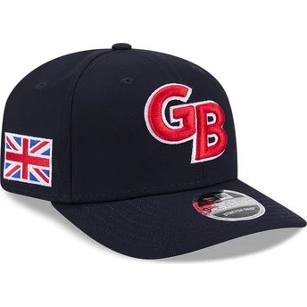 Шапка извита тъмносин снапбек 9SEVENTY Stretch Snap Great Britain 2026 World Baseball Classic на World Baseball Classic от New Era