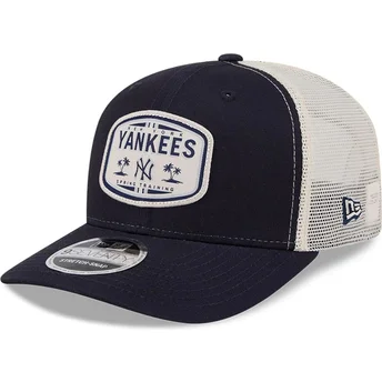 Trucker-kasket marineblå 9SEVENTY Stretch Snap Patch fra New York Yankees MLB fra New Era