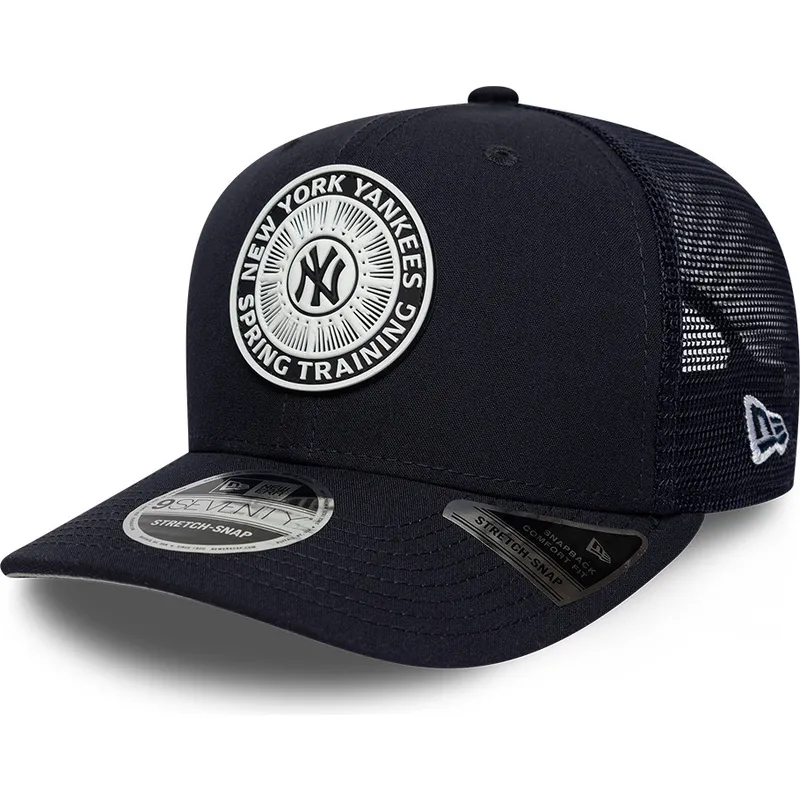 marinebla-trucker-kasket-9seventy-stretch-snap-circle-spring-training-fra-new-york-yankees-mlb-fra-new-era