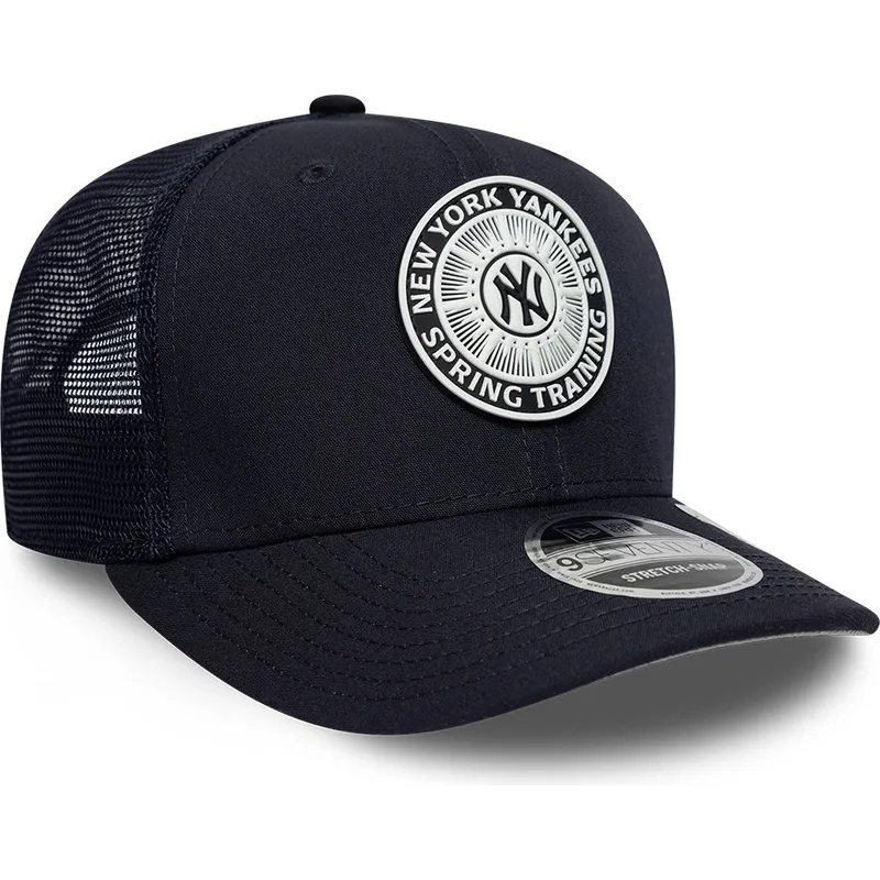 marinebla-trucker-kasket-9seventy-stretch-snap-circle-spring-training-fra-new-york-yankees-mlb-fra-new-era