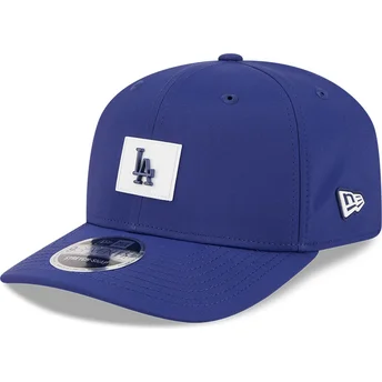 New Era Извита Периферия 9SEVENTY Stretch Snap Clubhouse Los Angeles Dodgers MLB Синя Шапка с Тик-так Закопчаване