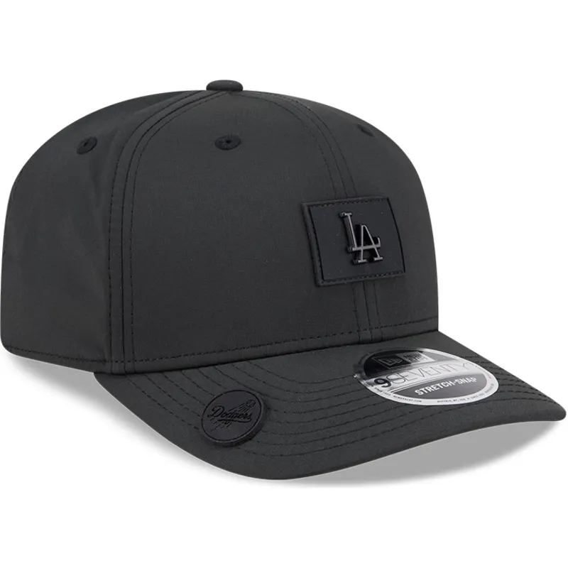 new-era-izvita-kozirka-9seventy-stretch-snap-clubhouse-los-angeles-dodgers-mlb-cherna-shapka-s-tik-tak-zakopchavane