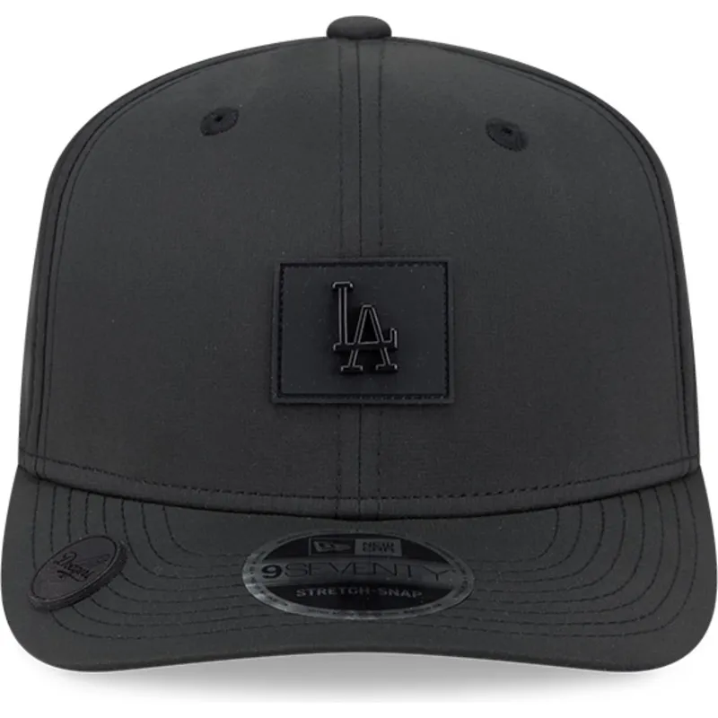 new-era-izvita-kozirka-9seventy-stretch-snap-clubhouse-los-angeles-dodgers-mlb-cherna-shapka-s-tik-tak-zakopchavane