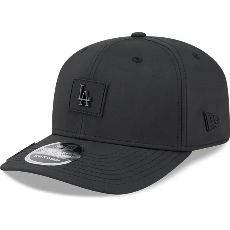 new-era-izvita-kozirka-9seventy-stretch-snap-clubhouse-los-angeles-dodgers-mlb-cherna-shapka-s-tik-tak-zakopchavane