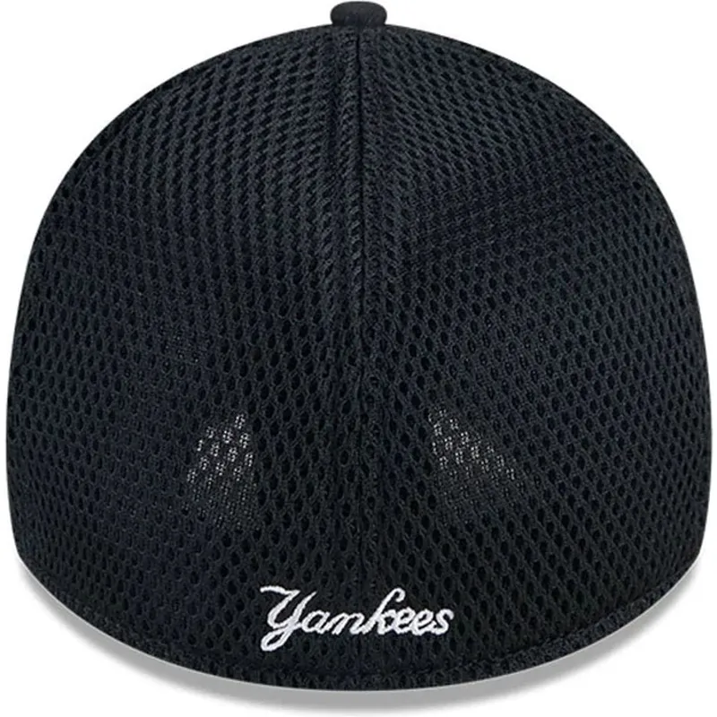 casquette-trucker-noire-ajustee-avec-logo-noir-39thirty-evergreen-neo-new-york-yankees-mlb-new-era