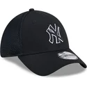 casquette-trucker-noire-ajustee-avec-logo-noir-39thirty-evergreen-neo-new-york-yankees-mlb-new-era