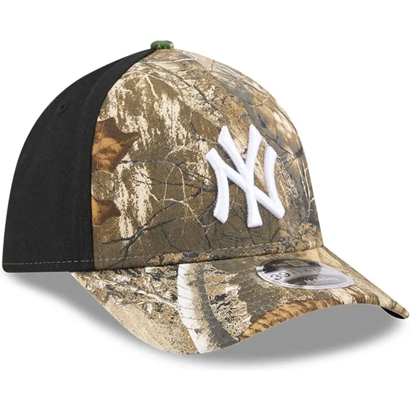 shapka-izvita-kamuflazh-reguliruema-39thirty-m-crown-a-frame-realtree-na-new-york-yankees-mlb-ot-new-era