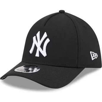 New Era Извита Козирка 39THIRTY M-Crown A Frame New York Yankees MLB Черна Прилепнала Шапка
