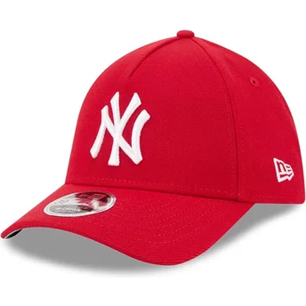 New Era Извита Козирка 39THIRTY M-Crown A Frame New York Yankees MLB Червена Прилепнала Шапка