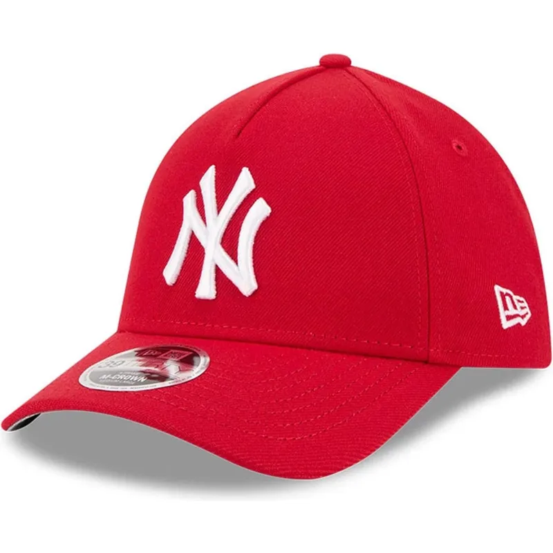 shapka-izvita-chervena-prilepnala-39thirty-m-crown-a-frame-na-new-york-yankees-mlb-ot-new-era