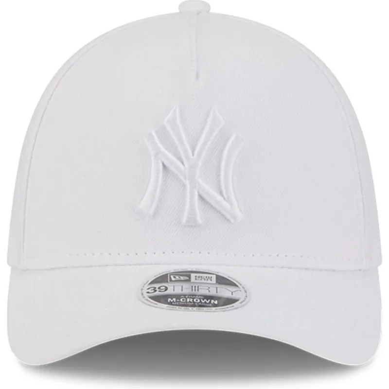 shapka-izvita-byala-prilepnala-39thirty-m-crown-a-frame-na-new-york-yankees-mlb-ot-new-era