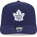 casquette-trucker-bleue-marine-9seventy-stretch-snap-evergreen-toronto-maple-leafs-nhl-new-era