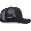 casquette-trucker-bleue-marine-9seventy-stretch-snap-evergreen-boston-red-sox-mlb-new-era