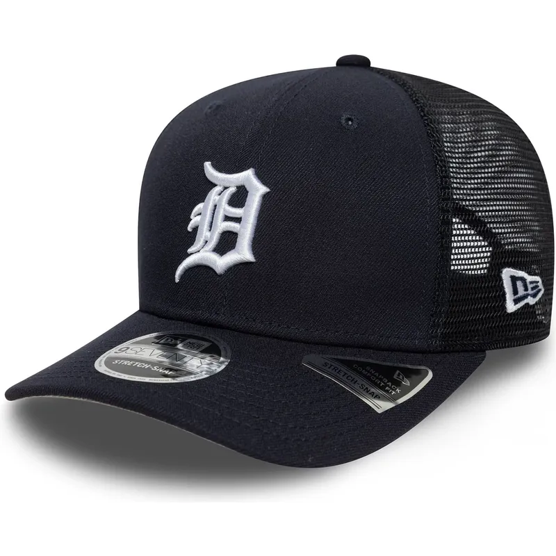 shapka-izvita-traker-tmnosin-snapbek-9seventy-stretch-snap-evergreen-na-detroit-tigers-mlb-ot-new-era