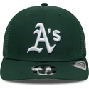 gorra-trucker-verde-9seventy-stretch-snap-evergreen-de-oakland-athletics-mlb-de-new-era