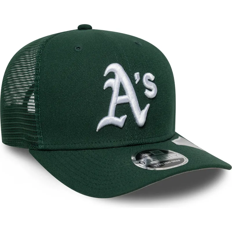 casquette-trucker-verte-9seventy-stretch-snap-evergreen-oakland-athletics-mlb-new-era
