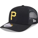 shapka-izvita-traker-cherna-snapbek-9seventy-stretch-snap-evergreen-na-pittsburgh-pirates-mlb-ot-new-era