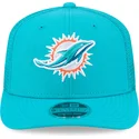 casquette-trucker-bleue-9seventy-stretch-snap-evergreen-miami-dolphins-nfl-new-era