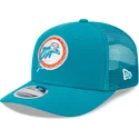 shapka-izvita-traker-sinya-snapbek-9seventy-stretch-snap-evergreen-helmet-na-miami-dolphins-nfl-ot-new-era