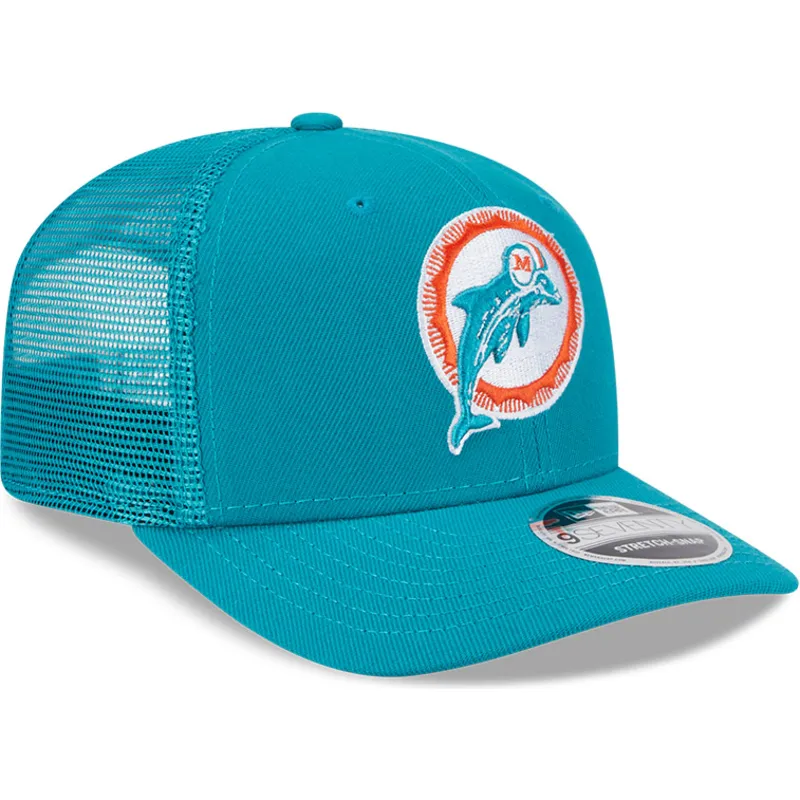 shapka-izvita-traker-sinya-snapbek-9seventy-stretch-snap-evergreen-helmet-na-miami-dolphins-nfl-ot-new-era
