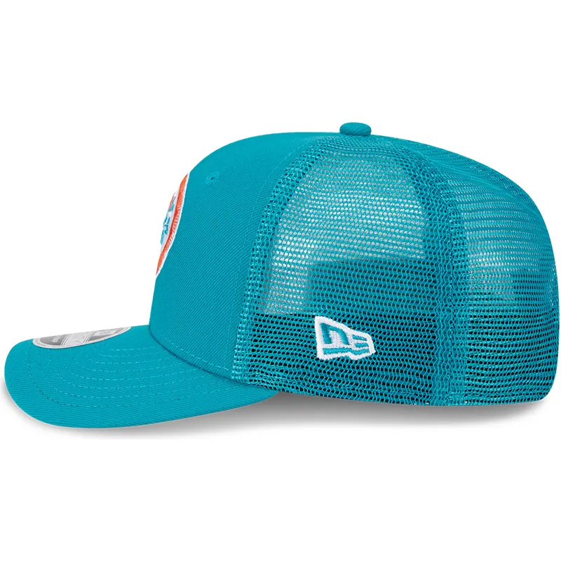 bla-trucker-kasket-9seventy-stretch-snap-evergreen-helmet-fra-miami-dolphins-nfl-fra-new-era