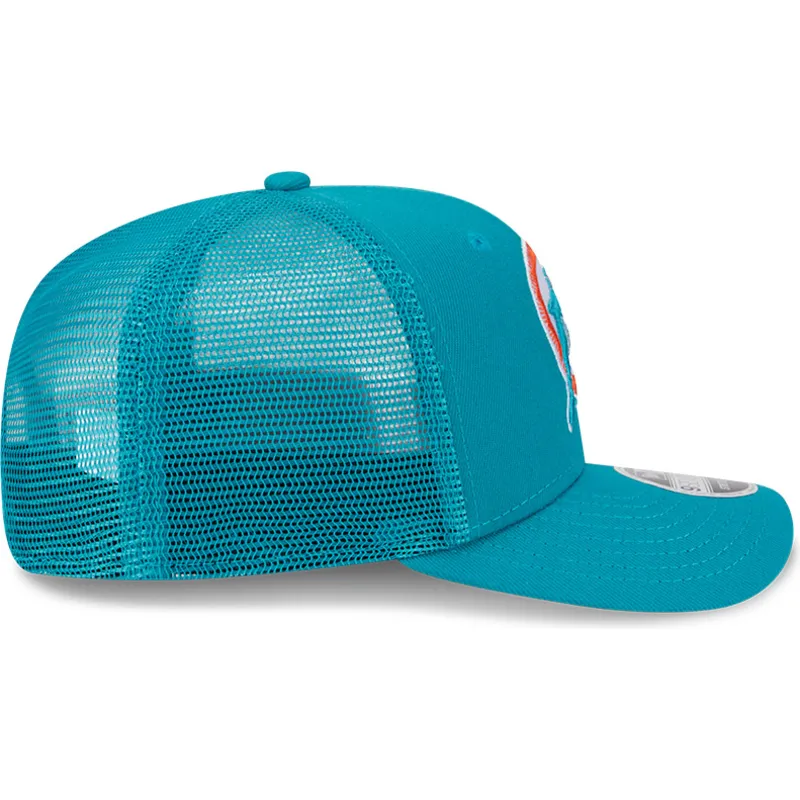 bla-trucker-kasket-9seventy-stretch-snap-evergreen-helmet-fra-miami-dolphins-nfl-fra-new-era