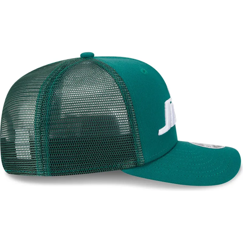 grune-trucker-kappe-9seventy-stretch-snap-evergreen-der-new-york-jets-nfl-von-new-era