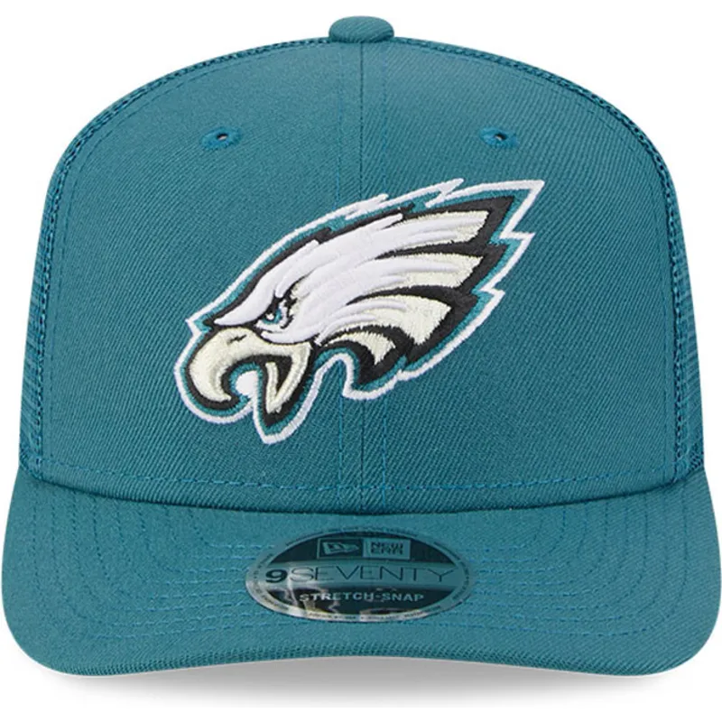 shapka-izvita-traker-zelena-snapbek-9seventy-stretch-snap-evergreen-na-philadelphia-eagles-nfl-ot-new-era