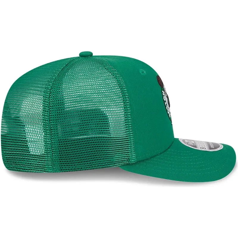 casquette-trucker-verte-9seventy-stretch-snap-evergreen-boston-celtics-nba-new-era