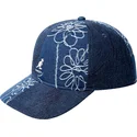 justerbar-marinebla-buet-kasket-denim-mashup-medium-blue-floral-fra-kangol