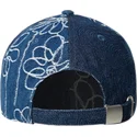 justerbar-marinebla-buet-kasket-denim-mashup-medium-blue-floral-fra-kangol