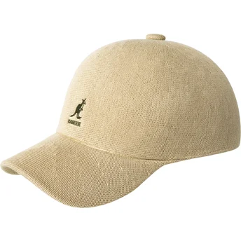 Beige justerbar buet kasket Bamboo Adj Spacecap fra Kangol