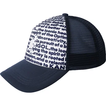 Шапка извита шапка тракер тъмносин снапбек Fine Print от Kangol