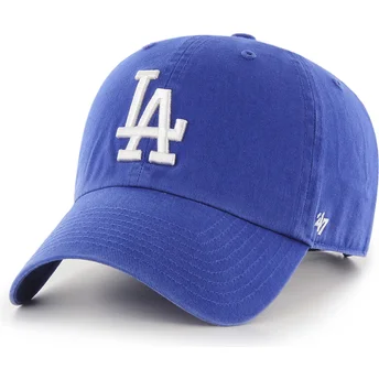 Καπέλο με καμπύλη γείσο μπλε των Los Angeles Dodgers MLB Clean Up της 47 Brand