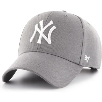 47 Brand Шапка с Извита Козирка MVP New York Yankees MLB Тъмно Сива Snapback