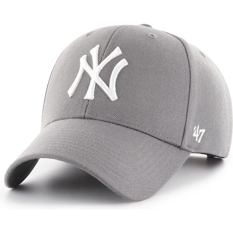 shapka-izvita-siv-snapbek-mvp-na-new-york-yankees-mlb-ot-47-brand