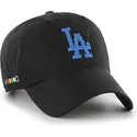 casquette-courbee-noire-ajustable-clean-up-eight-bit-hero-los-angeles-dodgers-mlb-47-brand